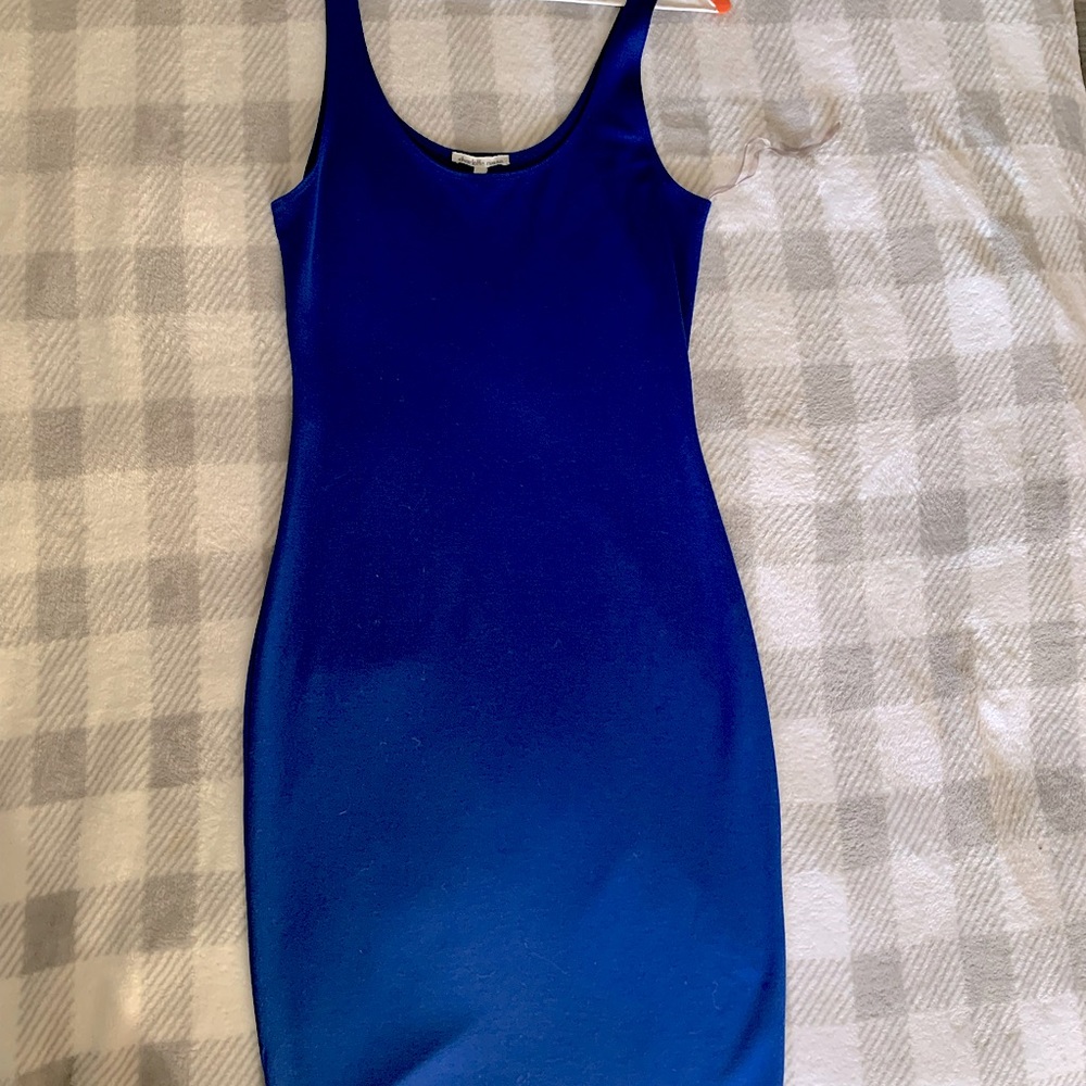 Dark Blue Party Dress Mid Length